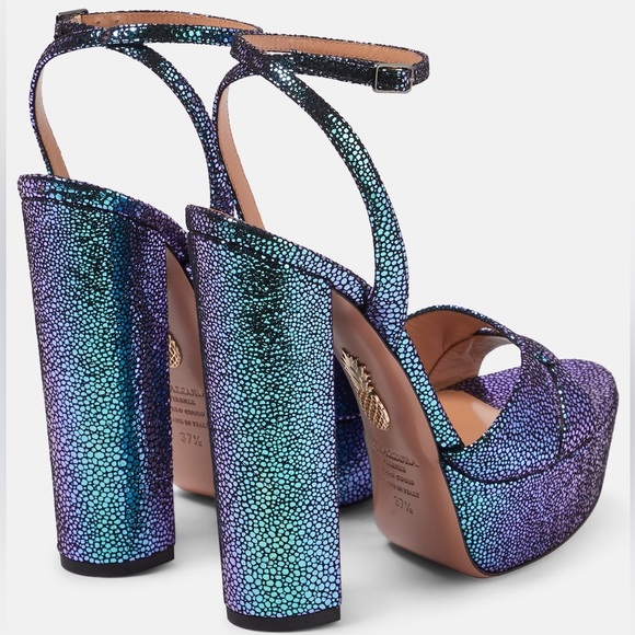 Aquazzura Sinner 140 platform heeled sandals sz 35.5 - Picture 4 of 17